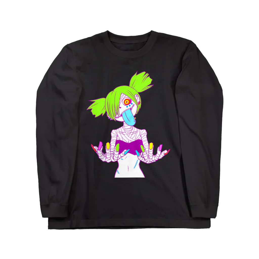 オポッサムのお店やさんのサイケッケ Long Sleeve T-Shirt