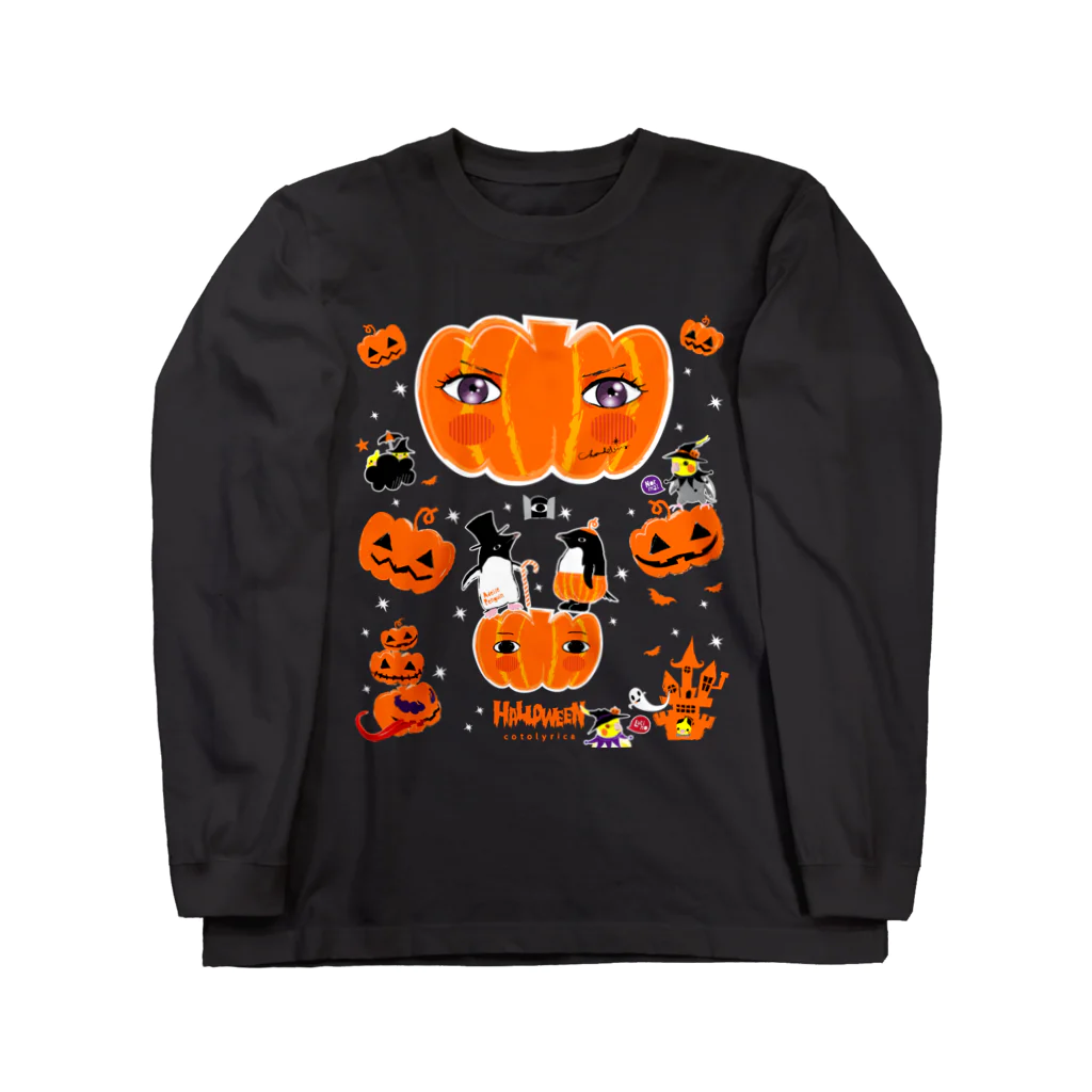 LittleLoroのTHE GREAT PUMPKIN カボチャ大王のお出まし アデリーペンギン オカメインコ Long Sleeve T-Shirt