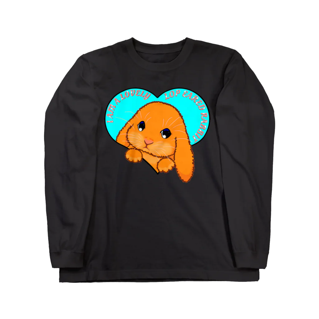 LalaHangeulのLop eared rabbit(ロップイヤーラビット) 英語バージョン Long Sleeve T-Shirt