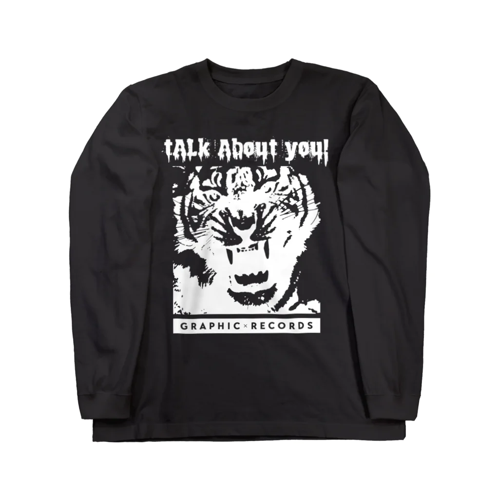 GRAPHIC × RECORDSのTalk about YOU!　長袖Tシャツ/濃色（Col.10） ロングスリーブTシャツ