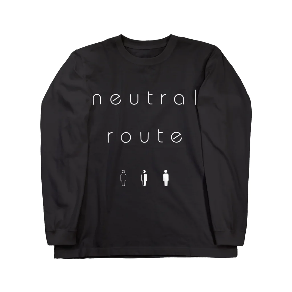 8garage SUZURI SHOPのneutral route [White] Long Sleeve T-Shirt