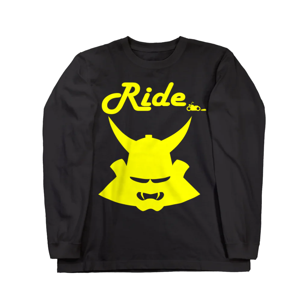 RAMUKiのRide兜（黄色） ロングスリーブTシャツ