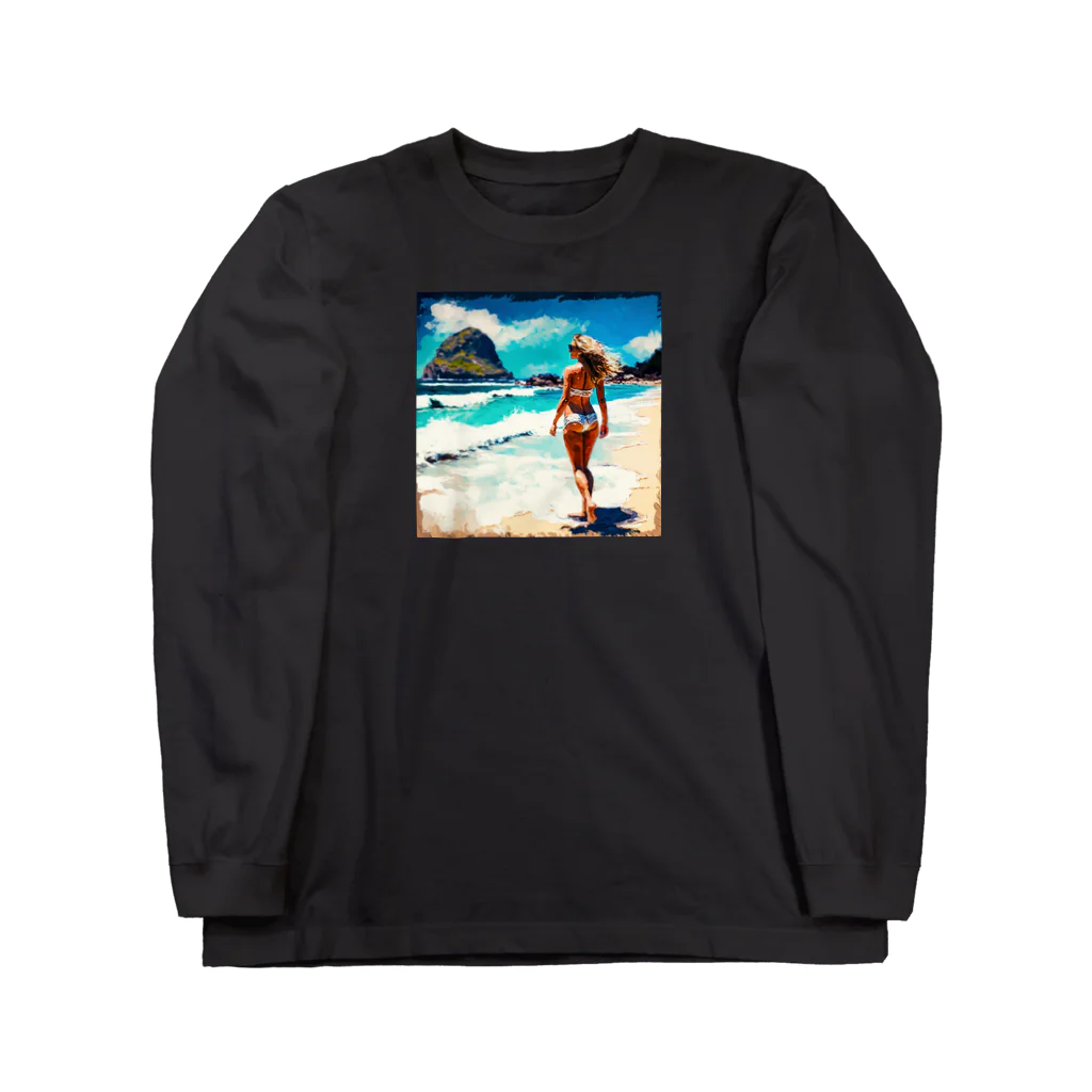 D4C Napoléonのビーチ ロングスリーブTシャツ