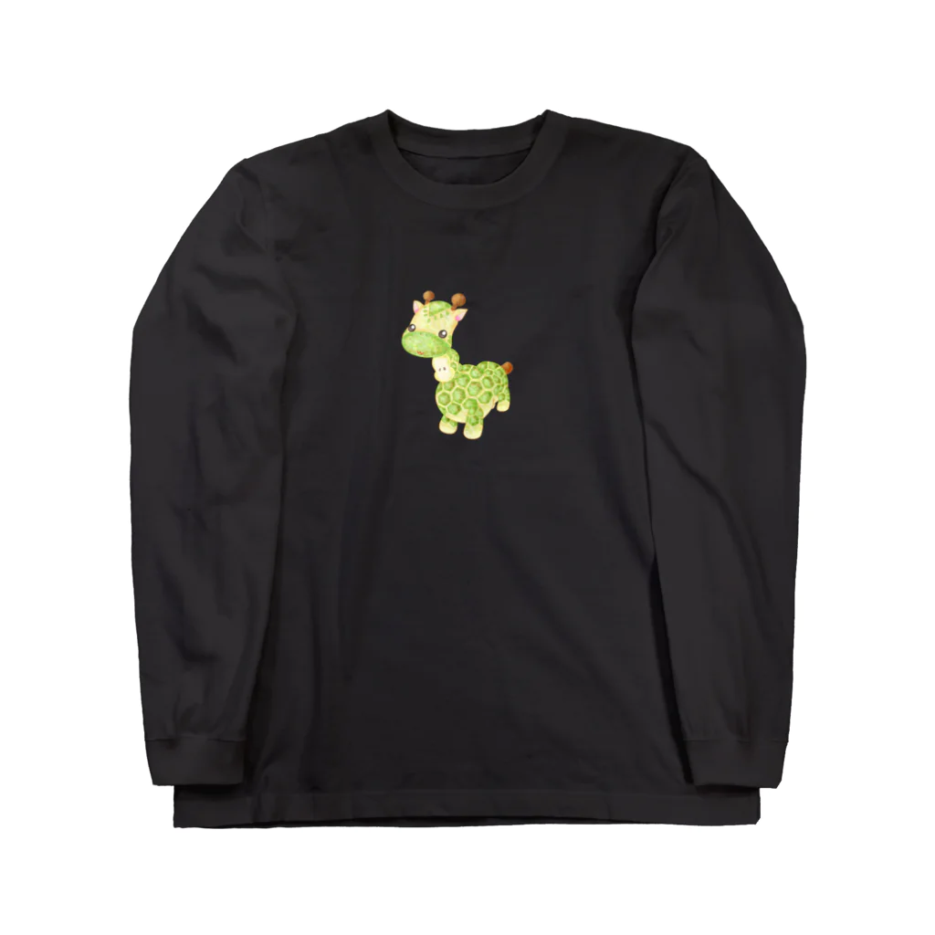 satoayaのアニマルカフェのフルーツアニマル　ラフランスキリン Long Sleeve T-Shirt