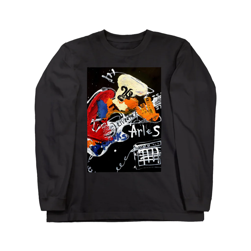 LIVE&BARアルルのArles ギタリスト Long Sleeve T-Shirt