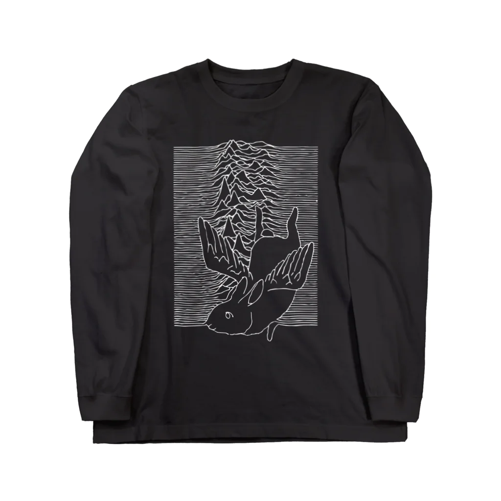 AngelRabbitsの天使うさぎの波（白） Long Sleeve T-Shirt