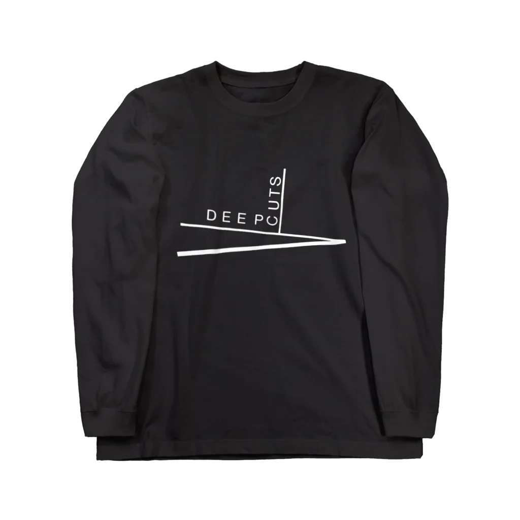 SUBCULTURE FASHION SLAVES.のDEEP CUTS ONE - BLACK AND WHITE Long Sleeve T-Shirt