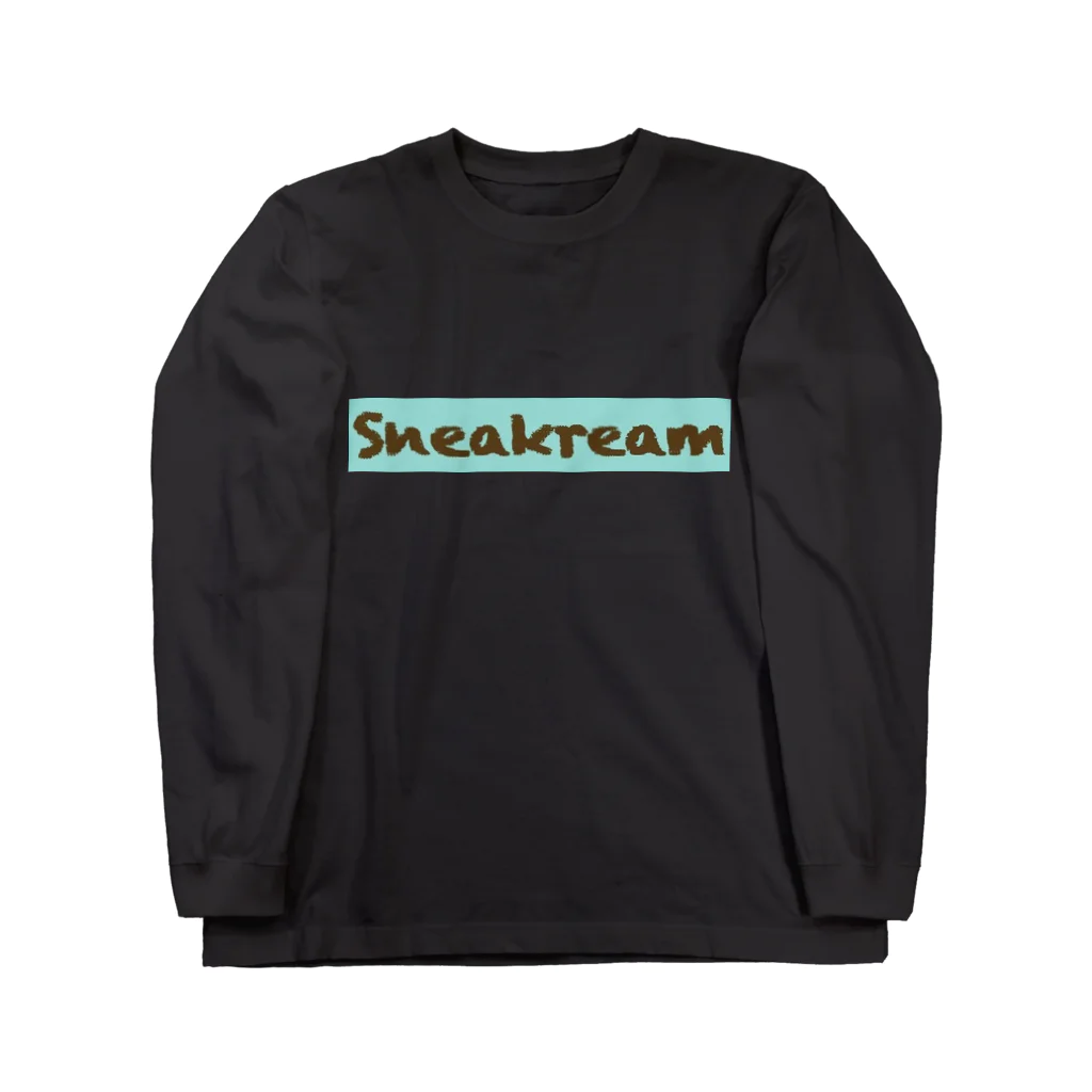 Sneakreamの（フロントのみ）チョコミントアイスクリーム Long Sleeve T-Shirt