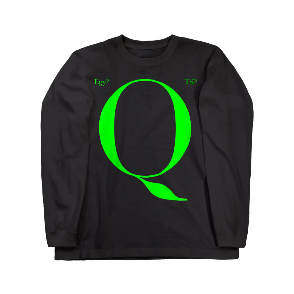 Egyptian TriangleのET "Q" GRN Long Sleeve T-Shirt