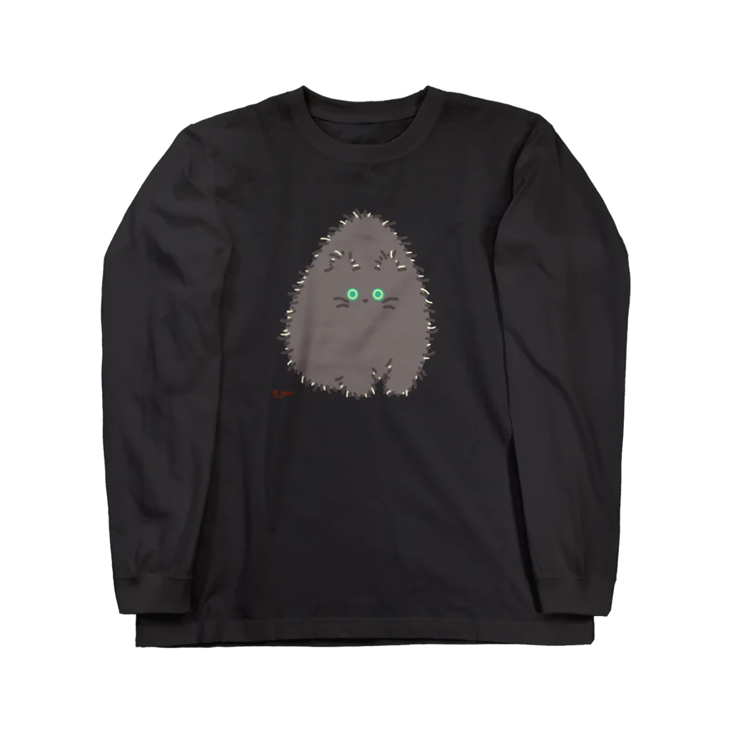 lukewarmのつままれグレー（緑）[pinched:Grey(GR)] Long Sleeve T-Shirt