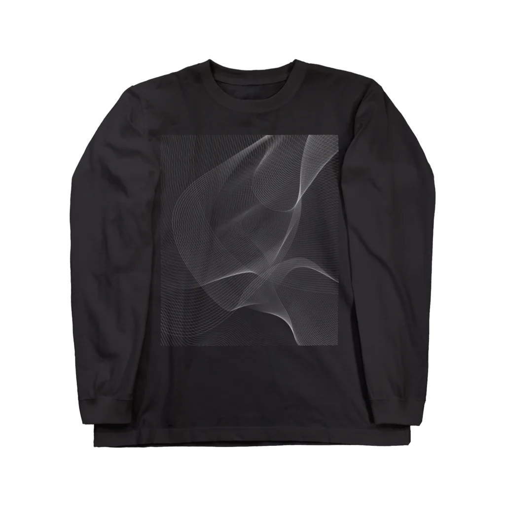 Dot .Dot.のLineArt#001　WAVE001 Long Sleeve T-Shirt