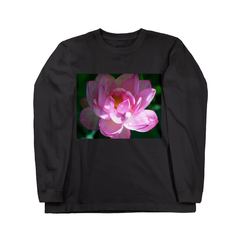 akane_art（茜音工房）の癒しの風景（ハス） Long Sleeve T-Shirt