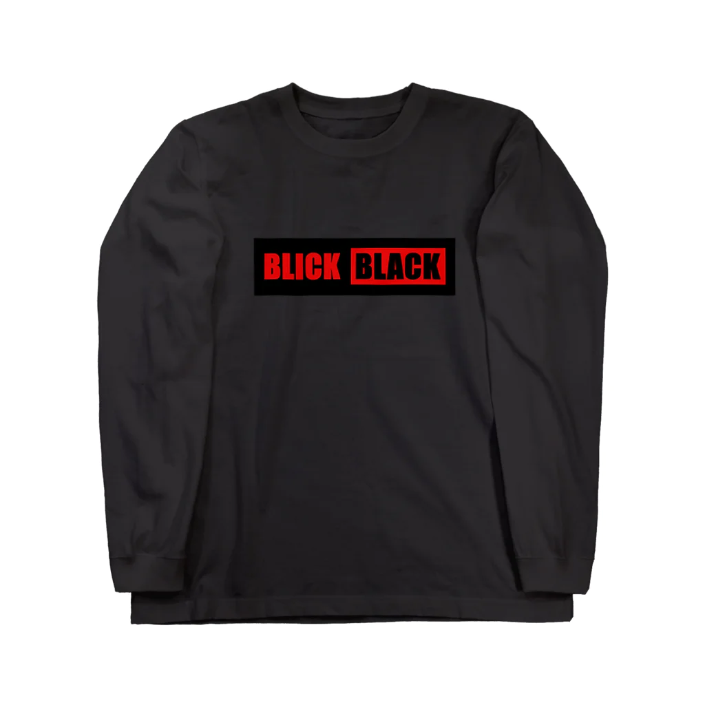 BLICK + BLACK のBLICK+BLACKバナー（プレートタイプ） ロングスリーブTシャツ