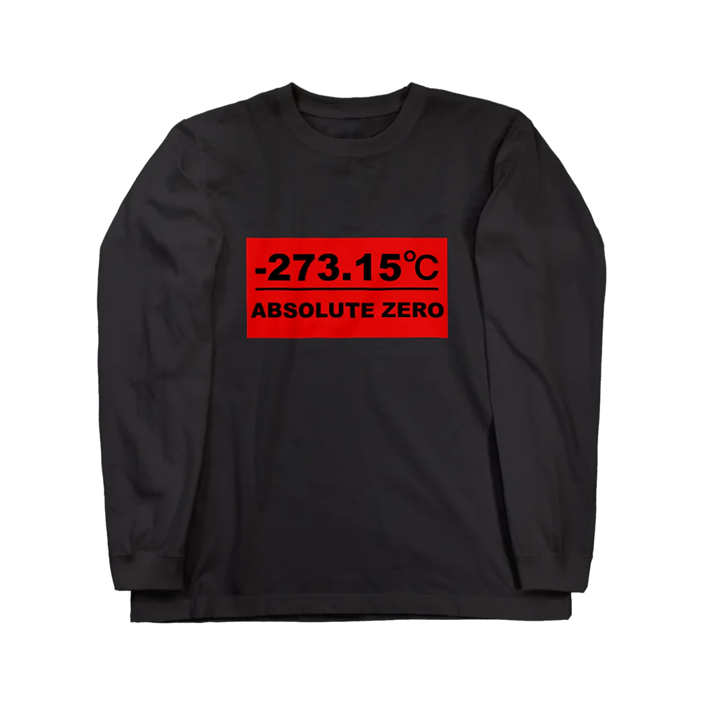 BLICK + BLACK の絶対零度（赤プレートタイプ） ロングスリーブTシャツ