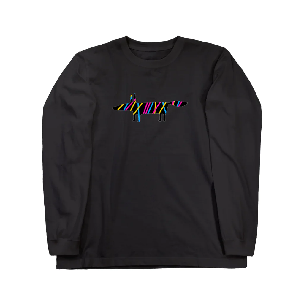 【KOTCH】 Tシャツショップのフォックス　カラフル Long Sleeve T-Shirt