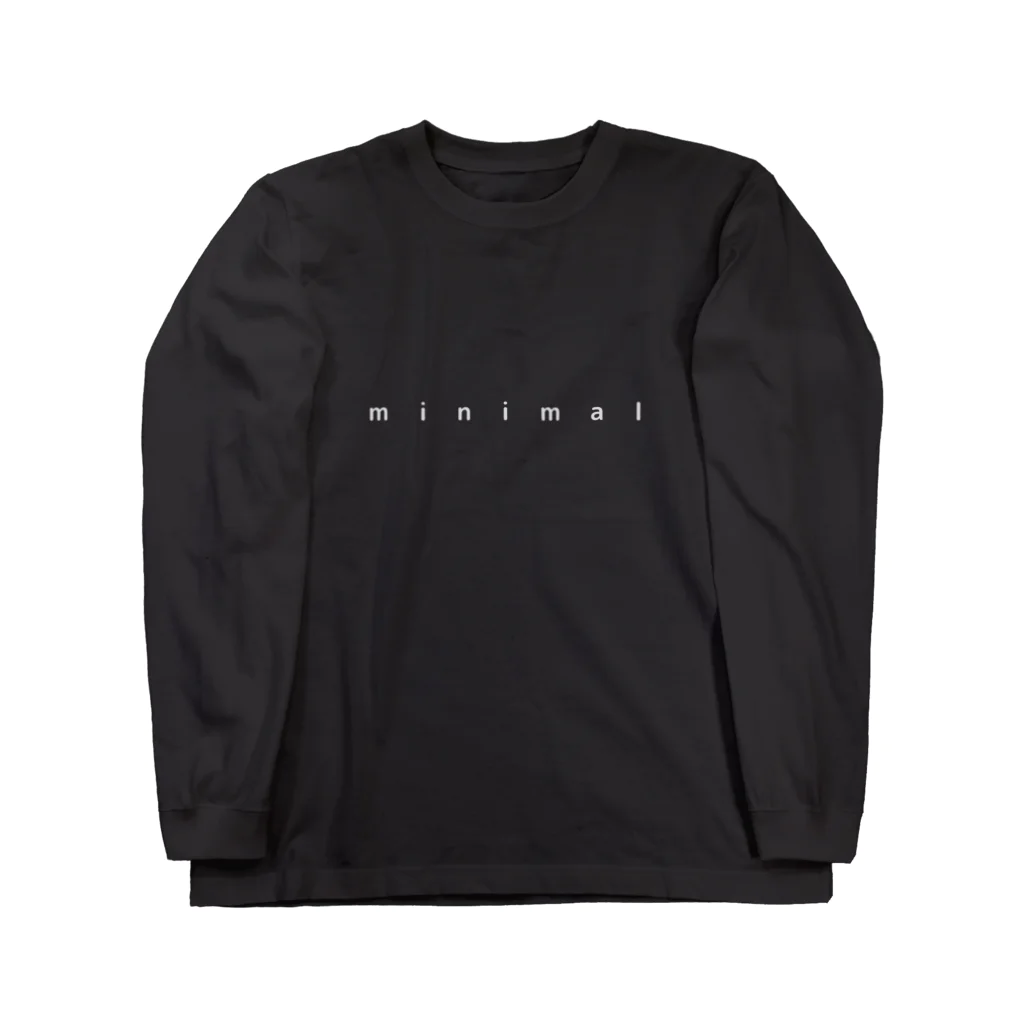 Maruquareのminimal_text Long Sleeve T-Shirt