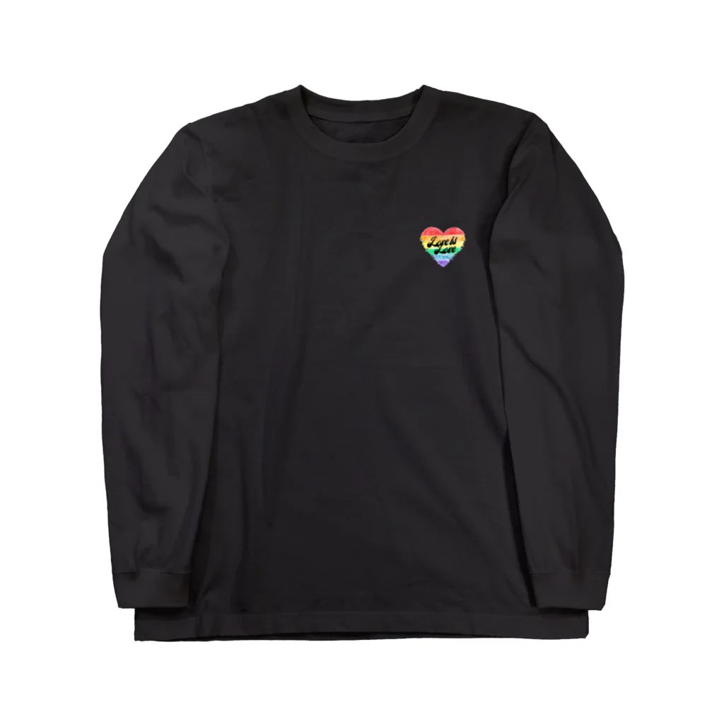 gay_lgbtのLove is Love ロングスリーブTシャツ