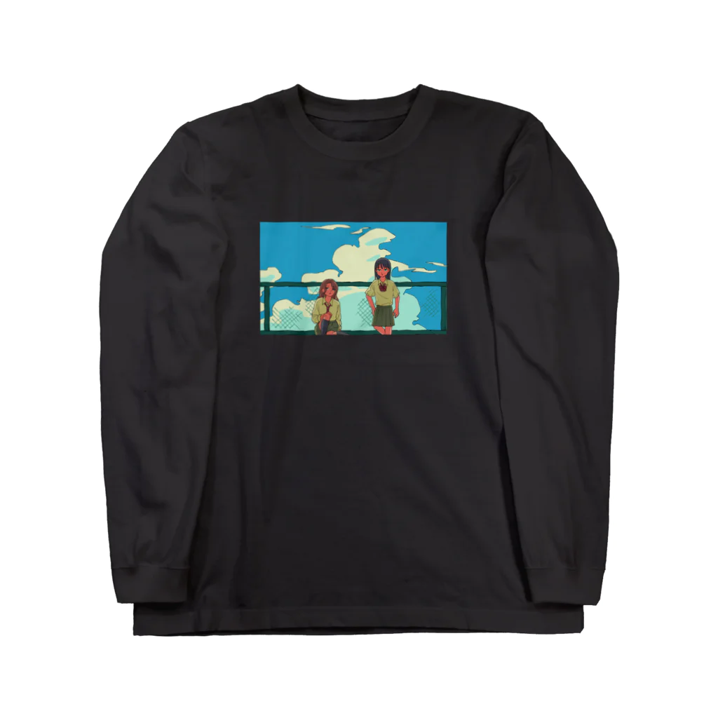 私立パラの丸高校の屋上のロンT Long Sleeve T-Shirt