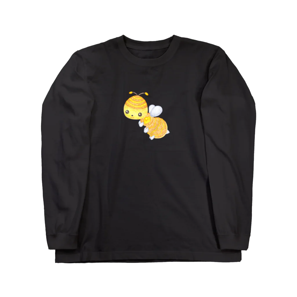 satoayaのアニマルカフェのフードアニマル　ホットケーキ蜂 Long Sleeve T-Shirt