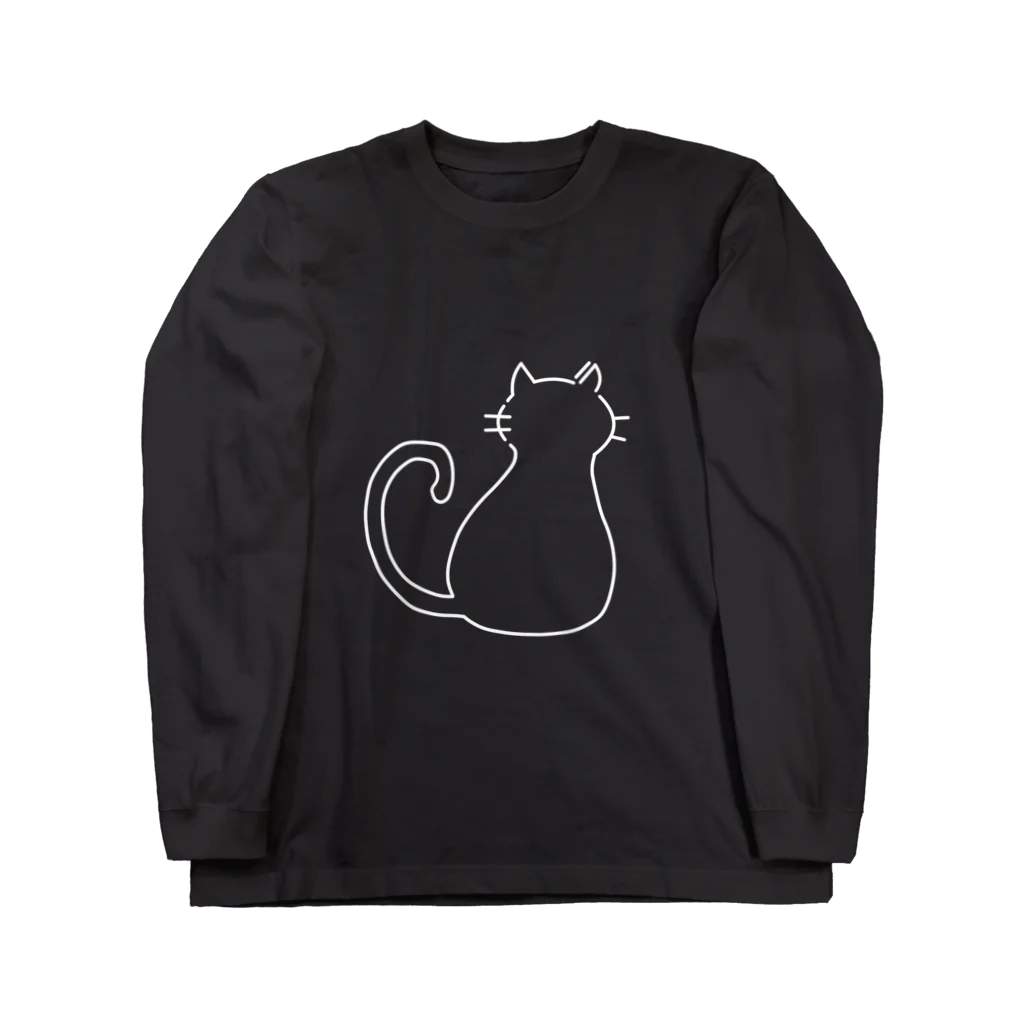 kimoriのキラ黒猫 ロングスリーブTシャツ