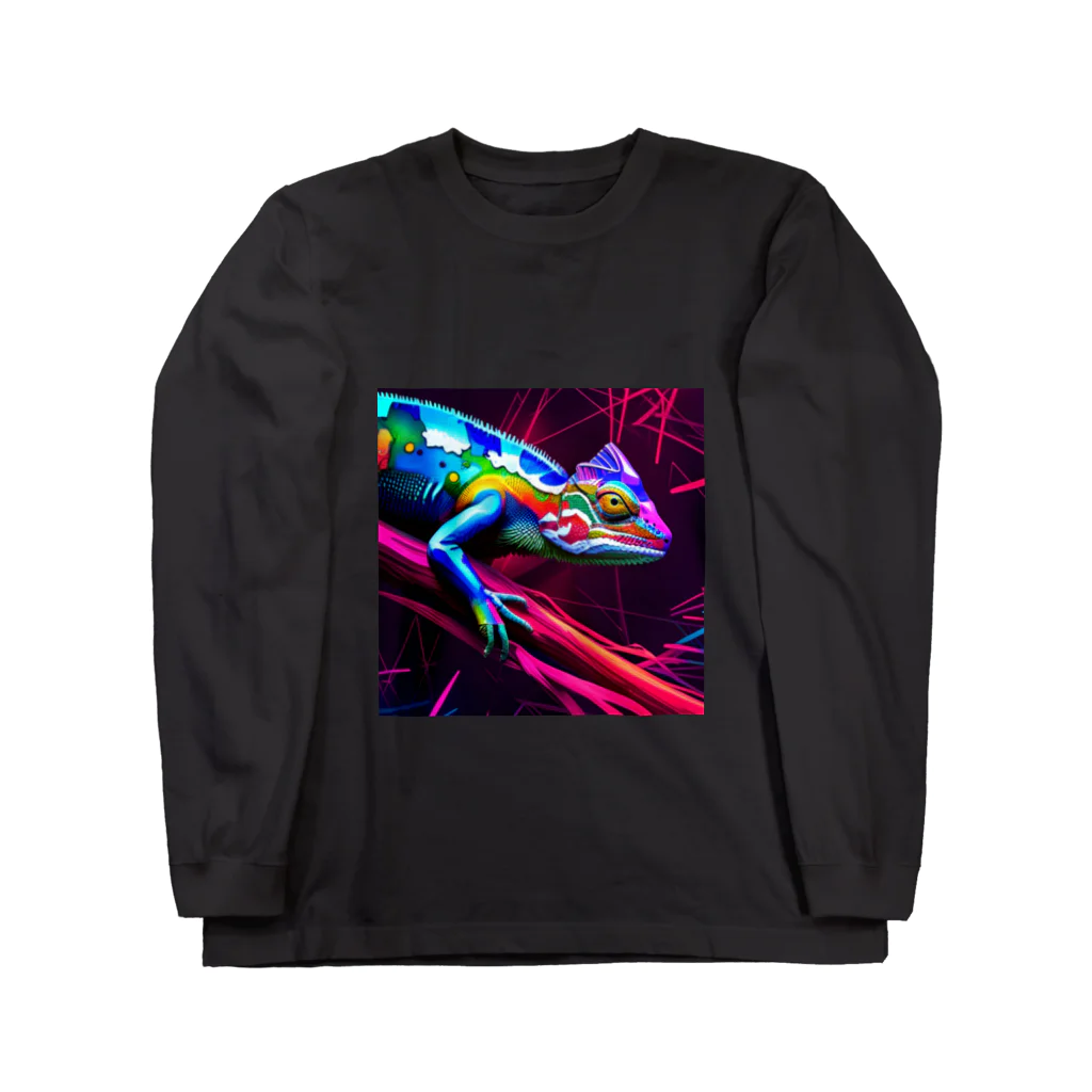 MariElegantのワイルドシリーズ カメレオン Long Sleeve T-Shirt