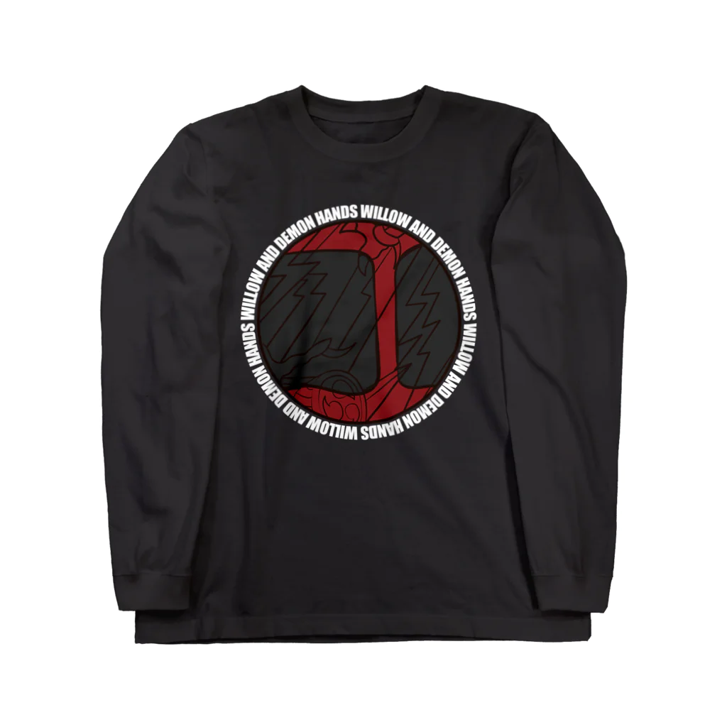 WebArtsのHanafuda November Design “willow and demon hands” Long Sleeve T-Shirt