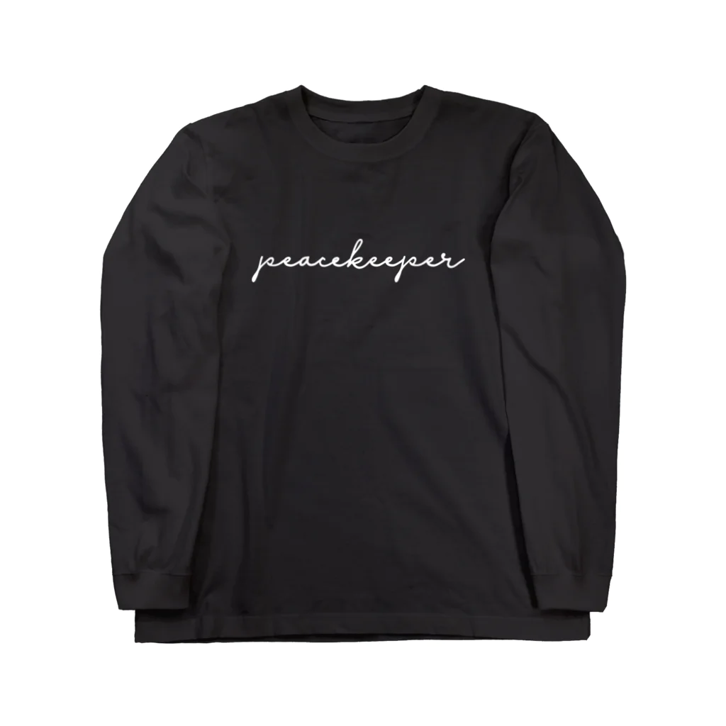 ピースキーパー / @pk15000のPeacekeeper White Logo Center Long Sleeve T-Shirt