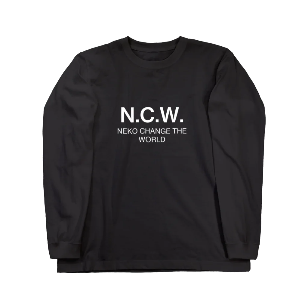 N4K4K1のNEKO CHANGE THE WORLD（ネー・セー・ウェー）濃色 ロングスリーブTシャツ