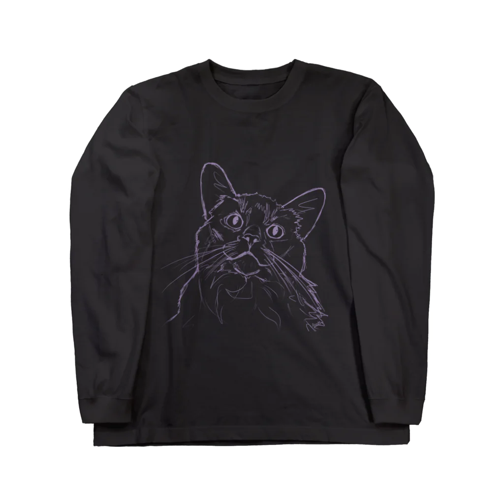 猫道のキアラ ラフ ロングスリーブTシャツ