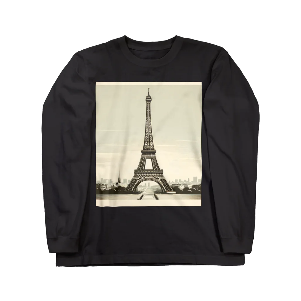 Nari-5iveの La tour Eiffel Long Sleeve T-Shirt