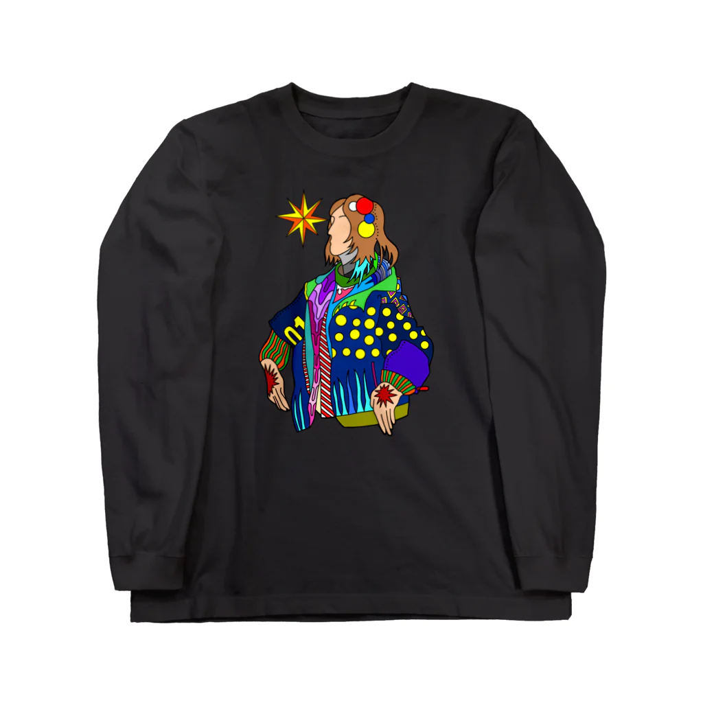 NANNANOーナンナノーのSTAR-HANDS GIRL Long Sleeve T-Shirt