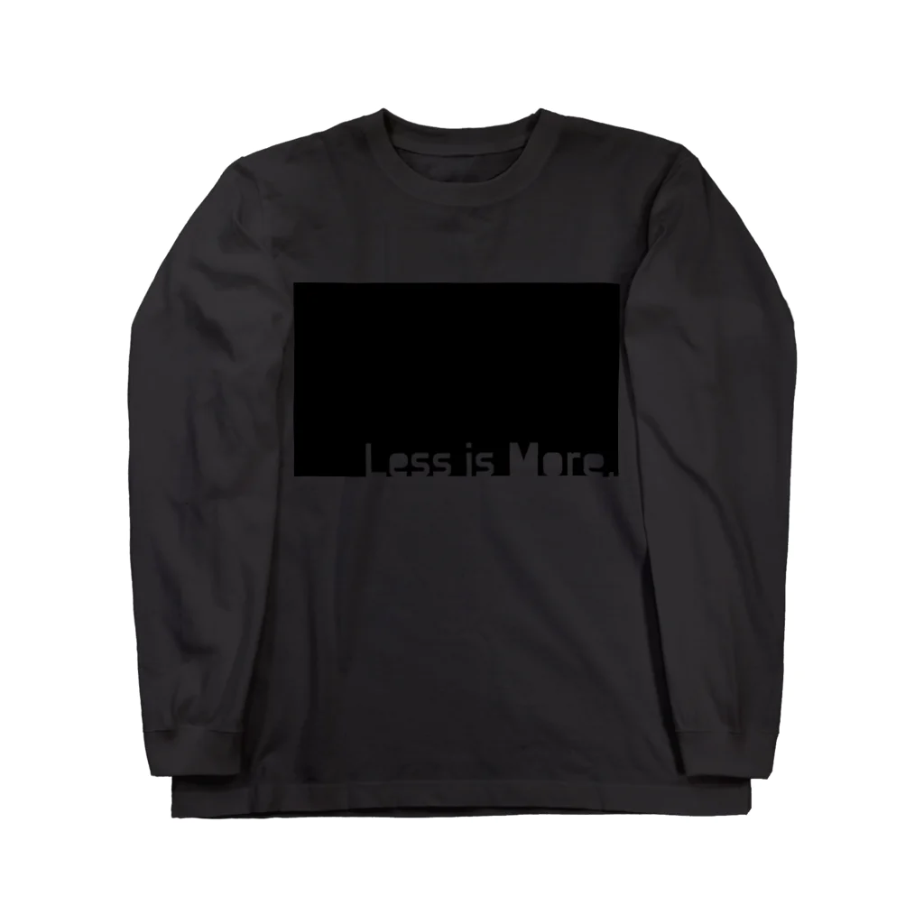 migaluの漆黒のミニマルデザイン Long Sleeve T-Shirt