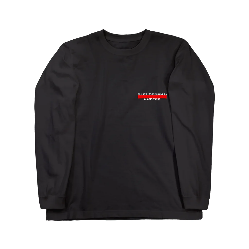 BLENDERMANのBASIC BLACK REDLINE ロングスリーブTシャツ