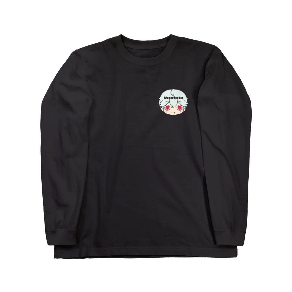 スマイルヴァンパイア公式グッズショップのヴァンプル　ワンポイントロングTシャツ Long Sleeve T-Shirt