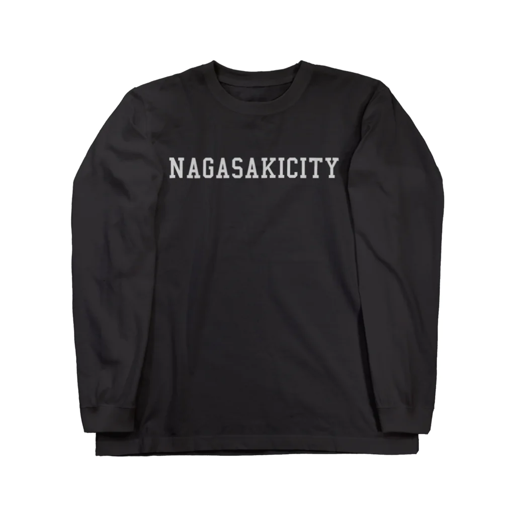 K-USHのNagasakicity white ロングスリーブTシャツ