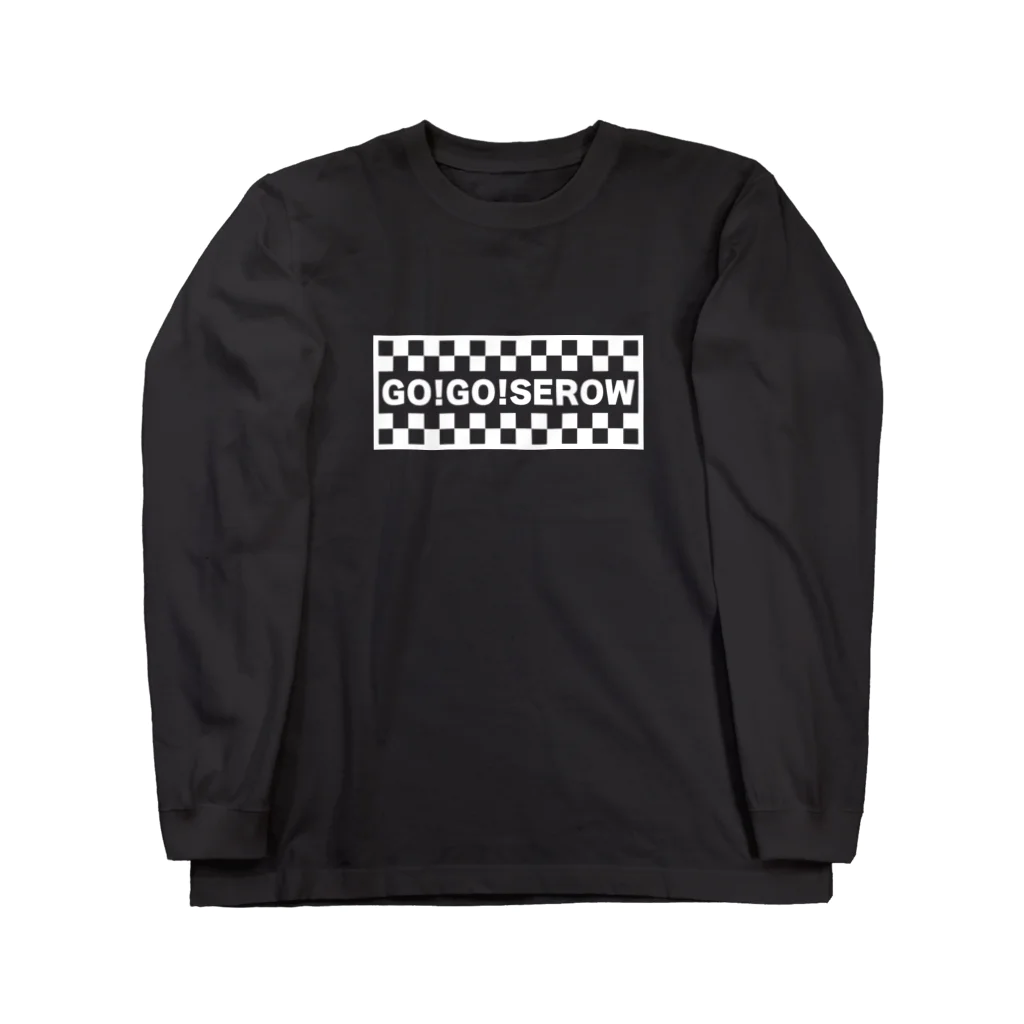 QUQU_WORKSのGO!GO!SEROW ゴーゴーセロー ヤマハ ホワイト Long Sleeve T-Shirt