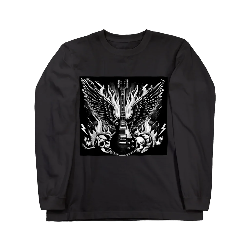 ロック堂のロックギター Long Sleeve T-Shirt