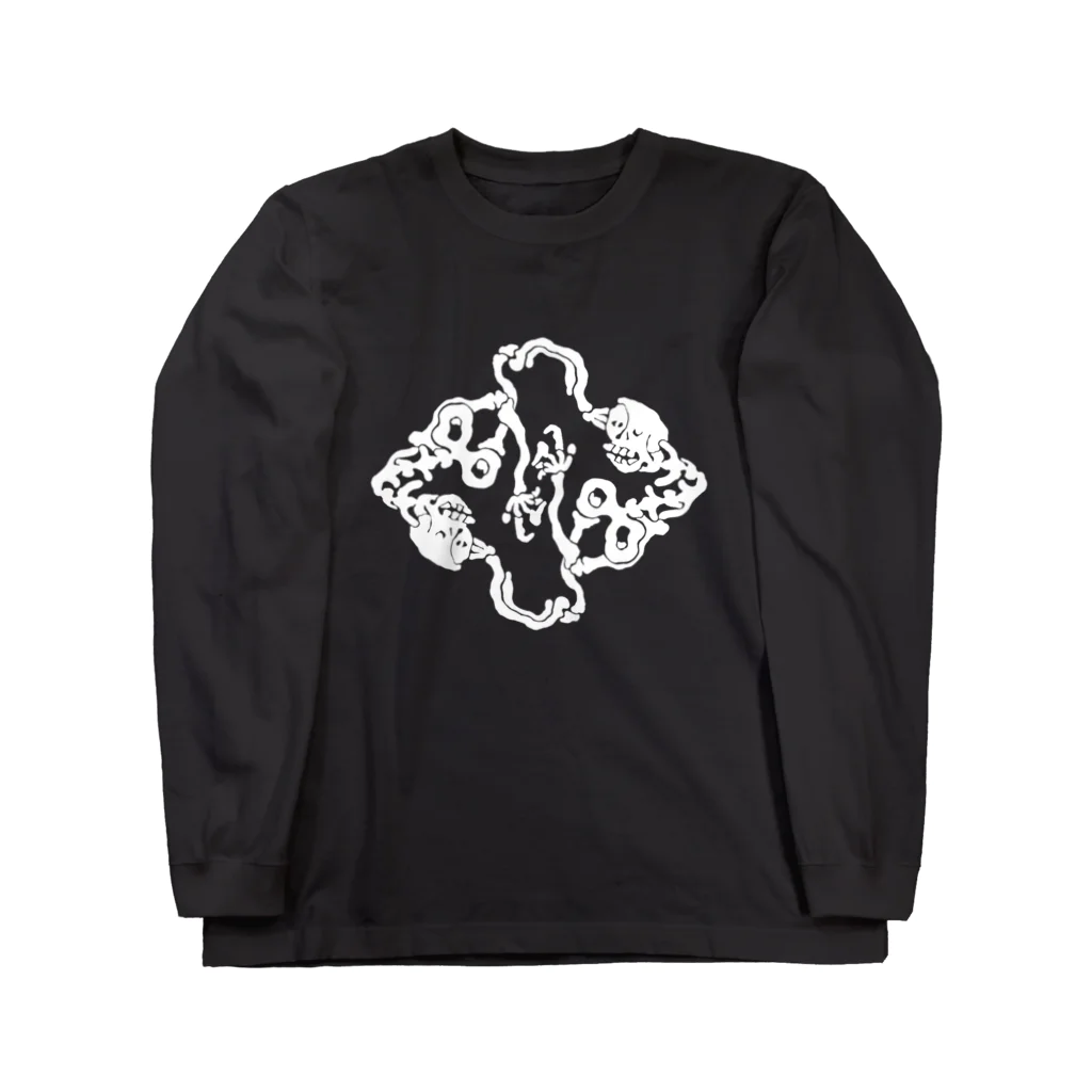 奇天烈紋身所のMujoh 巴髑髏 Long Sleeve T-Shirt