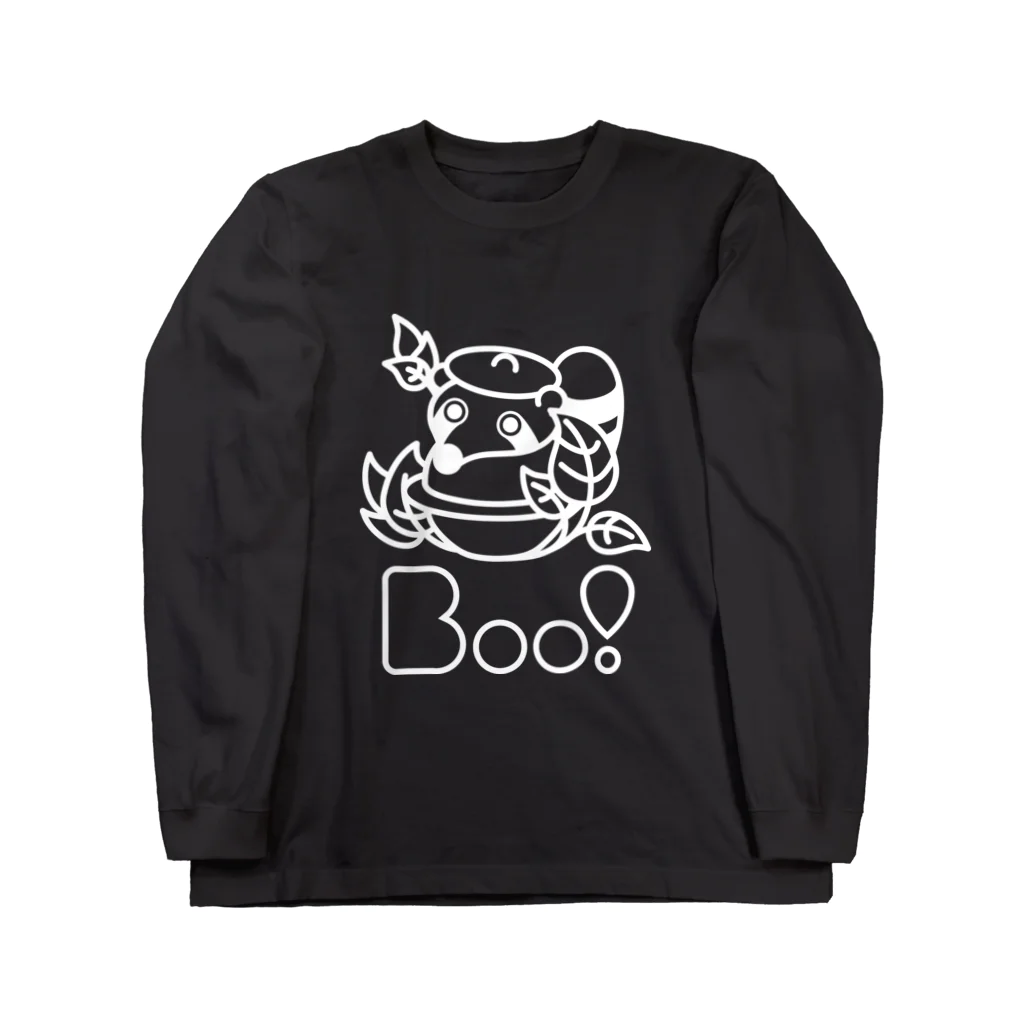 Boo!のBoo!(ぶんぶくちゃがま) Long Sleeve T-Shirt