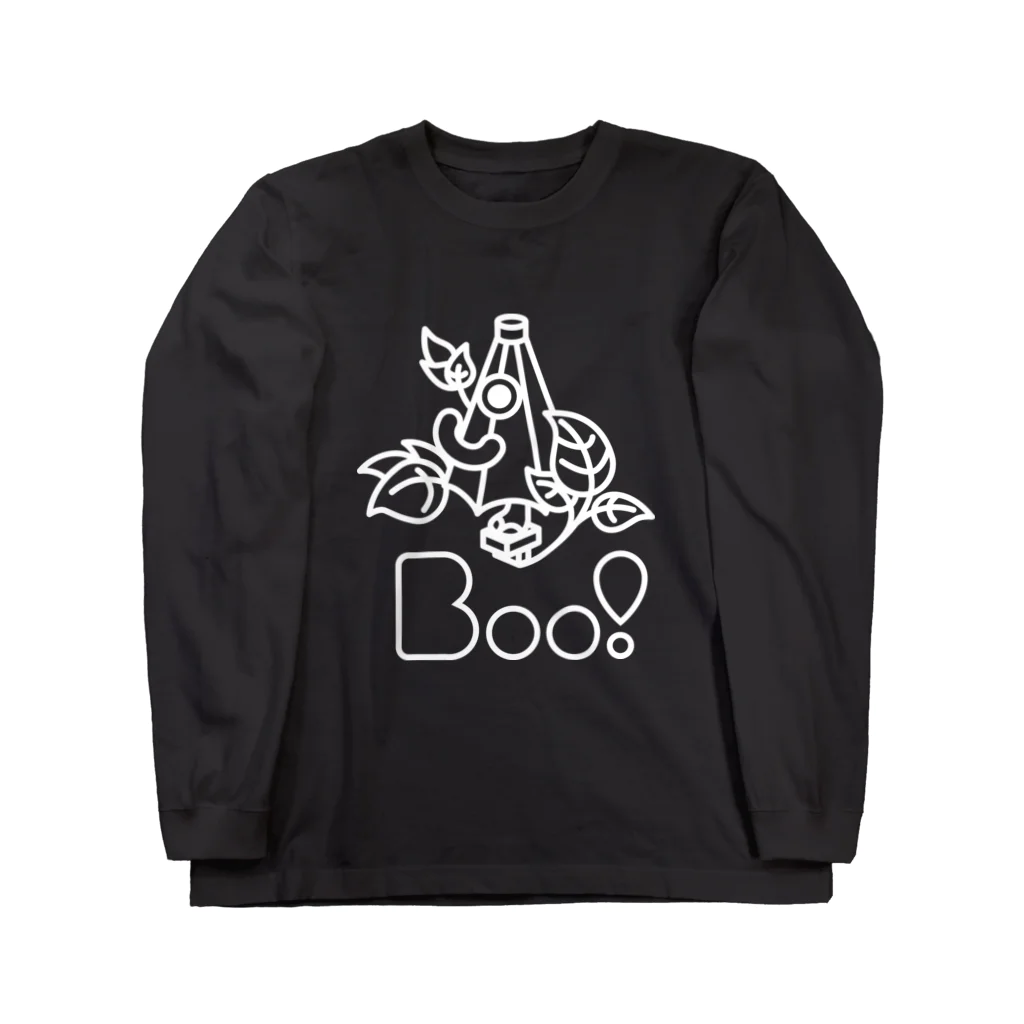 Boo!のBoo!(からかさおばけ) ロングスリーブTシャツ