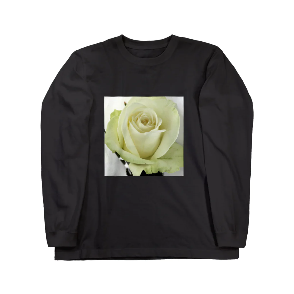 kstx__のWhiteRose Long Sleeve T-Shirt