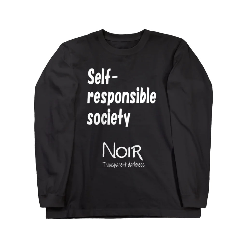 NOIR（ノアール）のSelf-responsible society（自己責任社会） ロングスリーブTシャツ