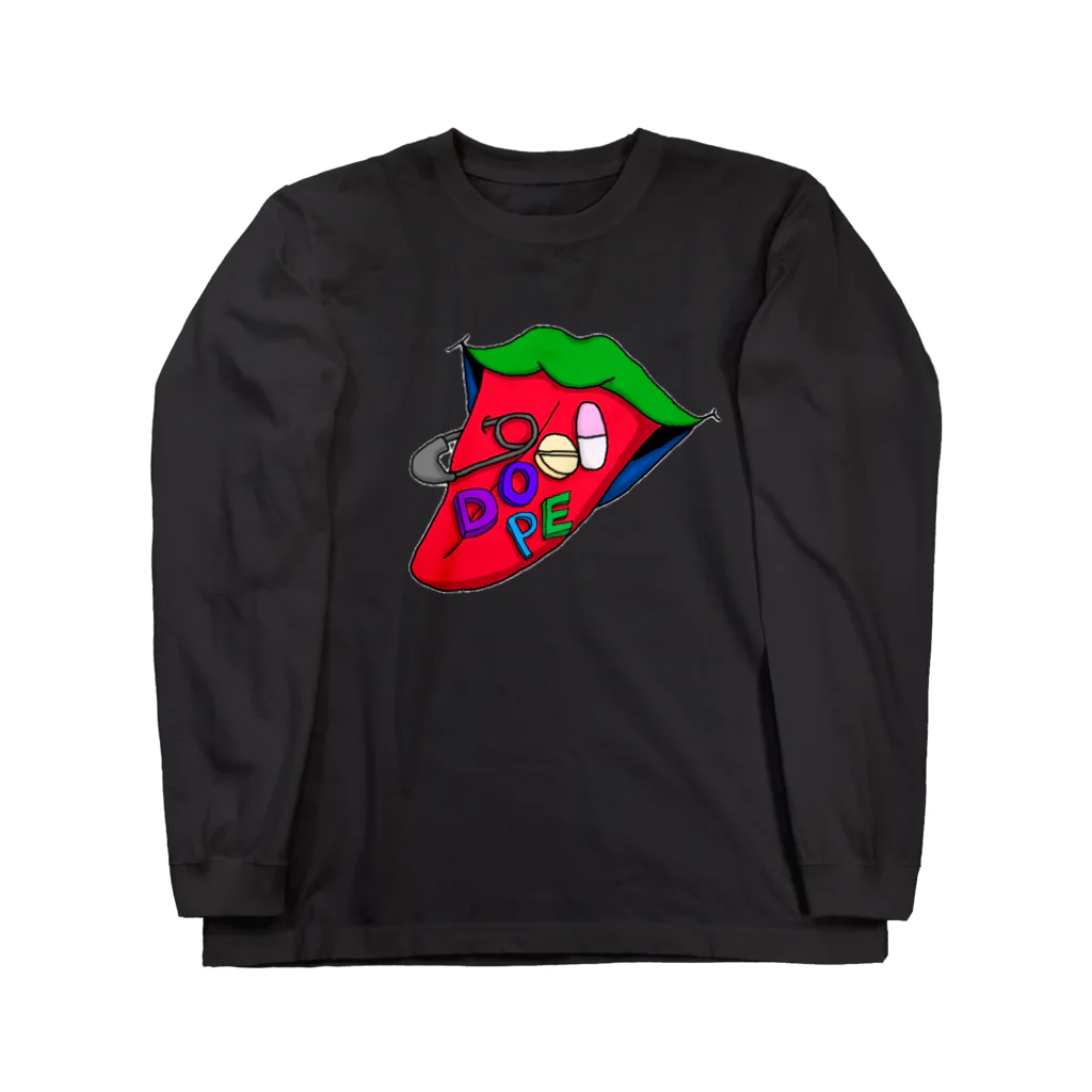 ちくわ◎きゅうり入り🥒のDOPE シリーズ Long Sleeve T-Shirt