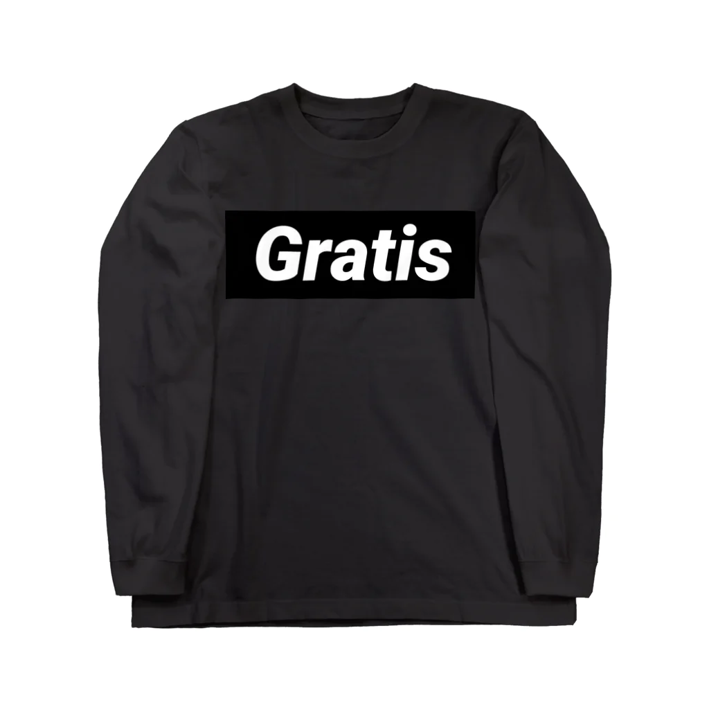 Gratis officialのロゴ ロングスリーブTシャツ