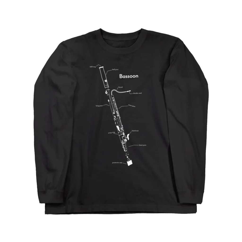 C-galleryのwhite bassoon　ファゴット ロングスリーブTシャツ