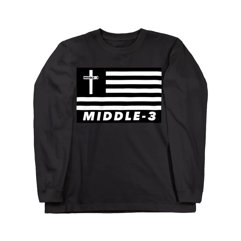 Middle-3のMiddle-3 ロングスリーブTシャツ