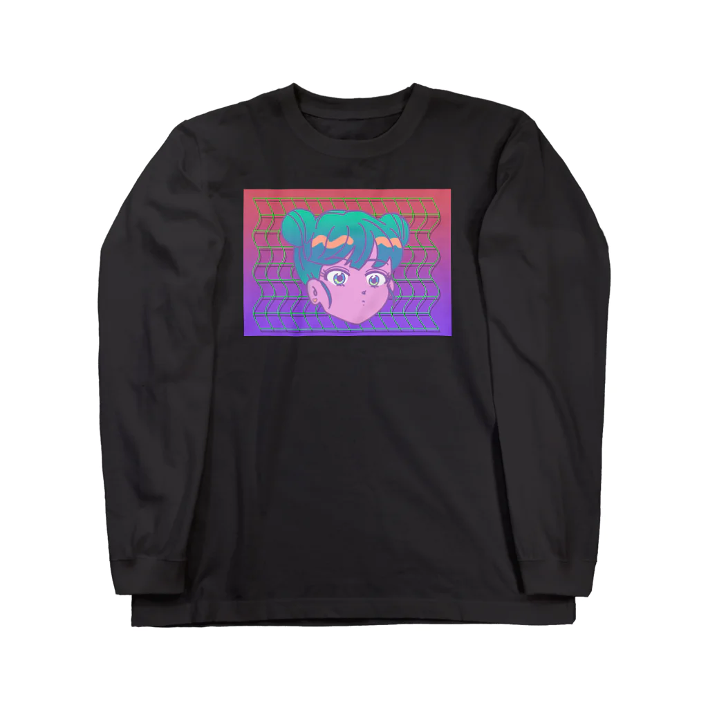 コ八ルのデジタルガール Long Sleeve T-Shirt