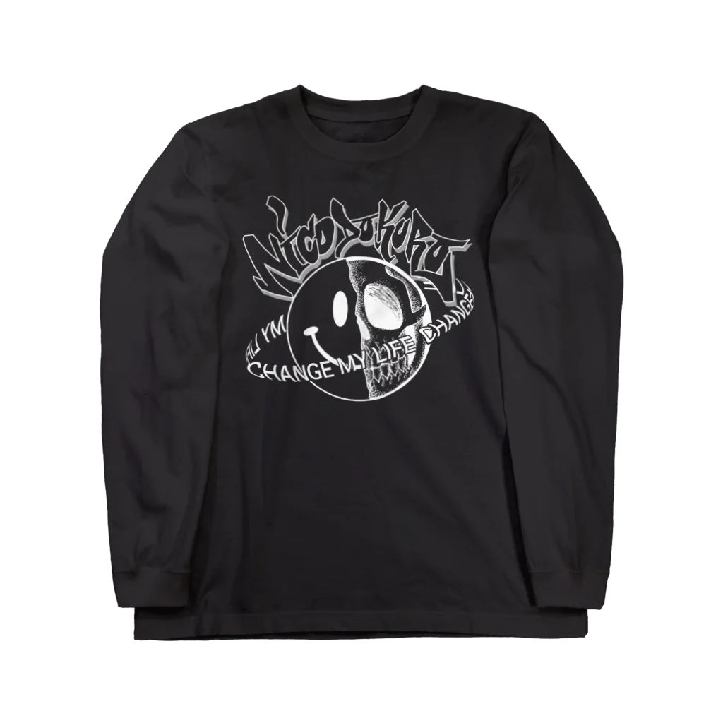 わしの店のCHANGE MY LIFE ニコドクロ黒 Long Sleeve T-Shirt