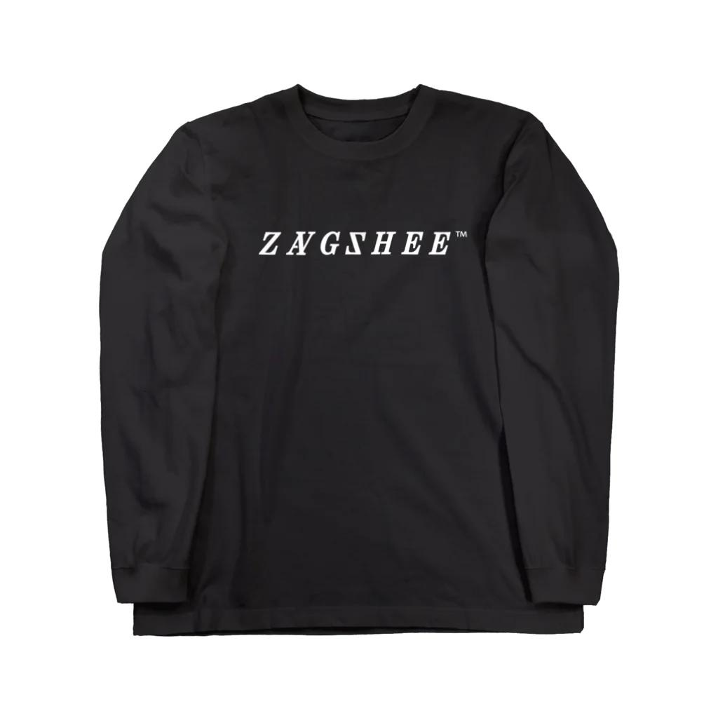 zang_sheeのTM_LOGO_WHT ロングスリーブTシャツ