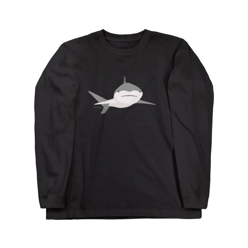 さかたようこ / サメ画家のほわっとサメ/ぽんっとワンポイント Long Sleeve T-Shirt